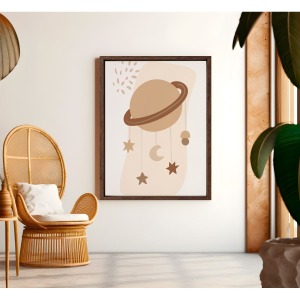 Bohem Tarz MDF Plastik Çerçeveli Dekoratif Tablo 01 