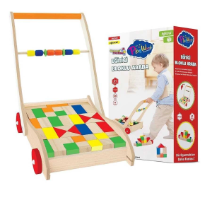 Playwood Ahşap Eğitici Bloklu Araba 373