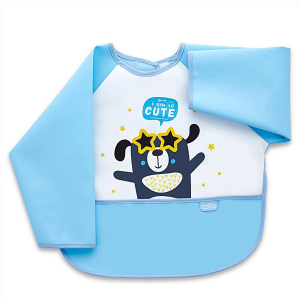 BabyJem Poli Muşamba Kollu Mama Önlüğü 034 Mavi