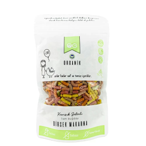Og Natural Organik Karışık Sebzeli Tam Buğday Dirsek Makarna 200 Gr