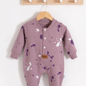 3-18 Ay Kız Bebek Tulum Puantiye Lila
