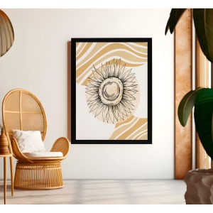 Bohem Tarz MDF Plastik Çerçeveli Dekoratif Tablo 01 