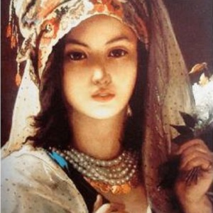  Türkmenkızı Sayılarla Boyama Seti  Kasnaklı  40 x 50