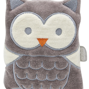 BabyJem Kiraz Çekirdekli Baykuş Kadife Gaz Yastığı 366 Gri Baykuş