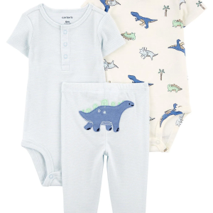 Carter's Erkek Bebek Body Pantolon Set 3'lü Paket 1R035110 Renkli