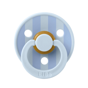 Bibs Studio Colour Block Kauçuk Emzik 6-12 Ay Baby Blue / Dusty Blue