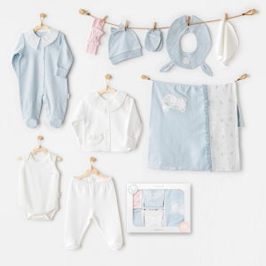 Andywawa Ac25651 Cuddly Bunny Bear 10'lu Hastane Çıkışı Pink Blue