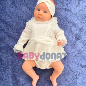 3-12 Ay FİSTO ETEKLİ BADİ Beyaz