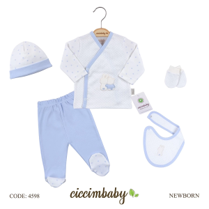 Ciccim Baby 4598 Zıbın Takımı Mavi
