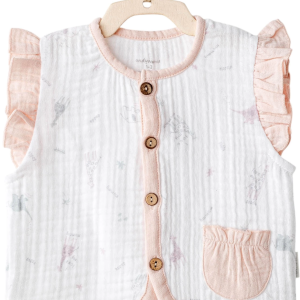 Andywawa Ac25525 Love Family Müslin Yelek Ekru