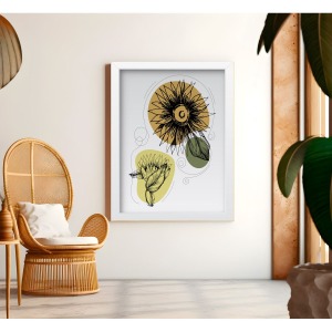 Bohem Tarz MDF Plastik Çerçeveli Dekoratif Tablo 01 