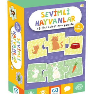 Games Sevimli Hayvanlar Eğitici Eşleştirme Puzzle 36 Parça 5128
