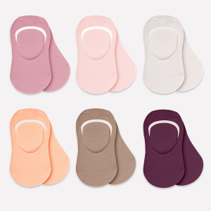 Bistyle Mix Babet Çorap 6'lı Bs30101m Gül Kurusu