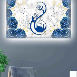 SANATSAL İSLAMİ  LEDLİ KANVAS TABLO