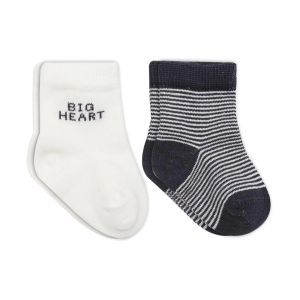 Bistyle Big Heart Penye Soket Çorap 2'Li BS10117 Antrasit