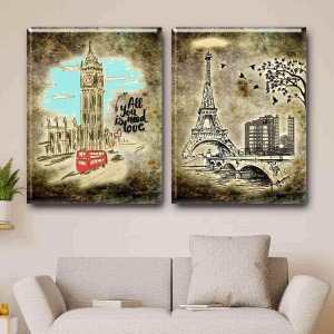 SANATSAL KULELER İKİLİ TABLO