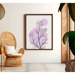 Bohem Tarz MDF Plastik Çerçeveli Dekoratif Tablo 01 