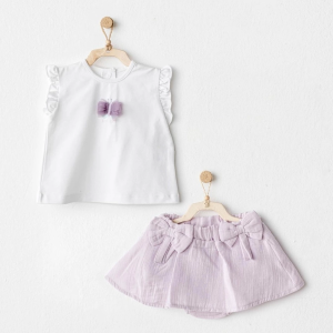 Andywawa Ac25575 Magical Butterlfy 2'li Bebe Takım Lila