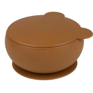 Oioi Silikon Kapaklı Kase Woody Brown