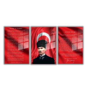3 Parçalı Özel Tasarım Cam Tablo  4