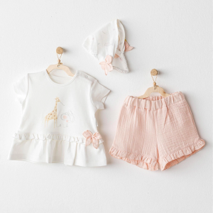 Andywawa Ac25506 Love Family 3'lü Takım Salmon