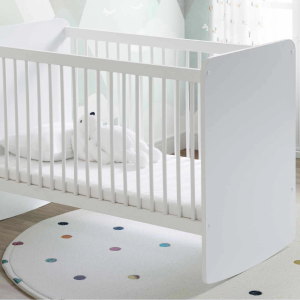 Babywhen Pratik Kademeli Sallanır Beşik 60x120 Beyaz