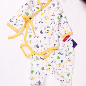 Yeni Doğan 3-6 Ay Camp Erkek Bebek Takımı Kruvaze 2'li Sarı