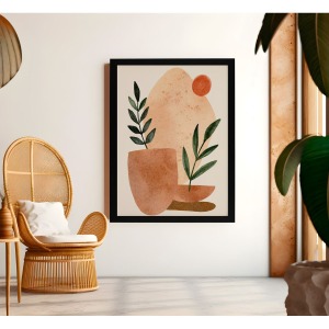 Bohem Tarz MDF Plastik Çerçeveli Dekoratif Tablo 01 