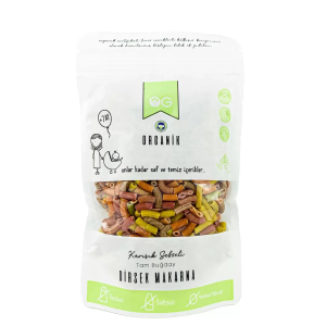 Og Natural Organik Karışık Sebzeli Tam Buğday Dirsek Makarna 200 Gr