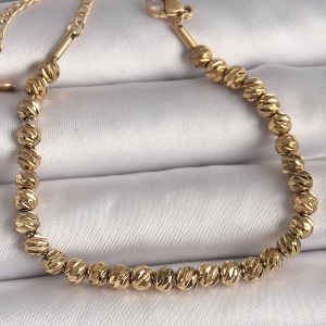 316L Çelik Gold Renk Dorika Model Kadın Bileklik