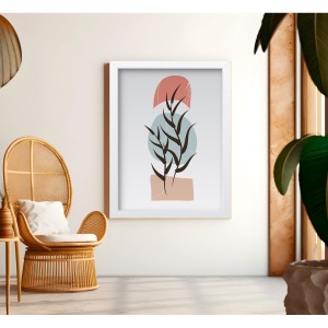 Bohem Tarz MDF Plastik Çerçeveli Dekoratif Tablo 01 