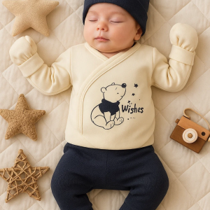 3 Ay Bebek Hastane Çıkışı Waffle Natural 5'li Erkek Siyah