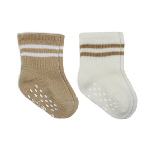 Bistyle Çemberli Kaymaz Soket Çorap 2'Li BS10125 Bej-Ekru