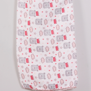 Kırmızı Bear 80*80 Müslin Bebek Battaniyesi