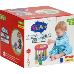 Playwood Ahşap Eğitici Silindir Bultak 374