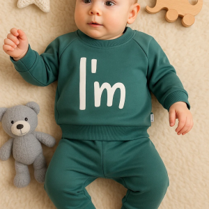 3-18 Ay Erkek Bebek Takımı I'm Cool 2'li Yeşil