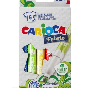 Carioca Keçeli Kumaş Boyama Kalemi Maxı 6'Lı