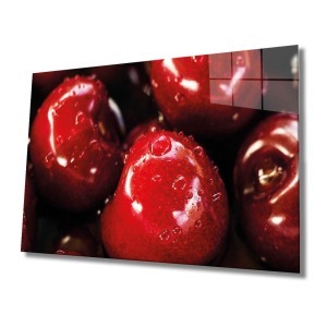 Meyveler Cam Tablo 4mm Dayanıklı Temperli Cam
