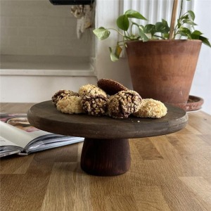Akayev Ahşap 24 Cm Ayaklı Sunumluk