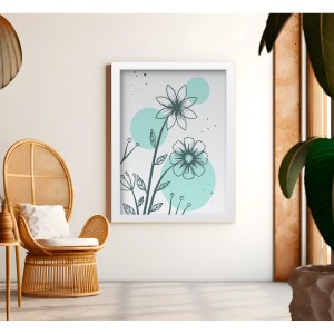 Bohem Tarz MDF Plastik Çerçeveli Dekoratif Tablo 01 