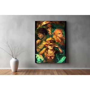 Anime Karakterleri Özel Tasarım Kanvas Tablo 302