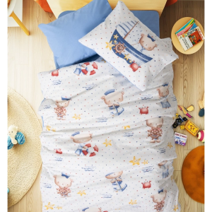 Cotton Box Bebek Nevresim Takımı Seaman Mavi