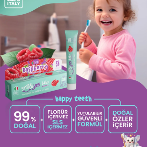 Smileyes Baby Diş Macunu 0-3 Yaş 30 Ml Raspberry
